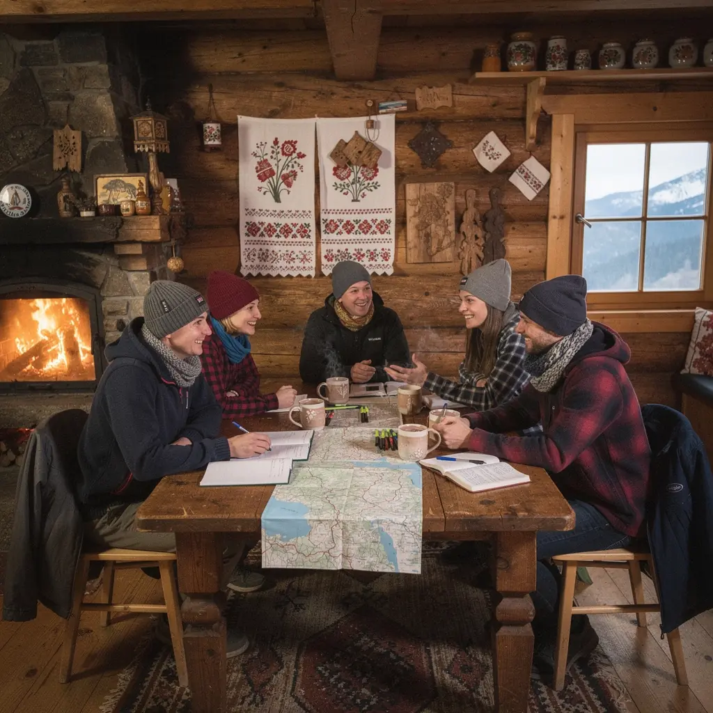 Malebná dedinka na Slovensku s tradičnými domami a prírodou.